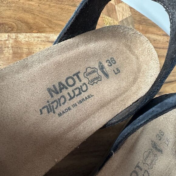 Naot Wand Ankle Strap Slingback Sandals Blue Size 36 EU 5 US - Picture 8 of 8